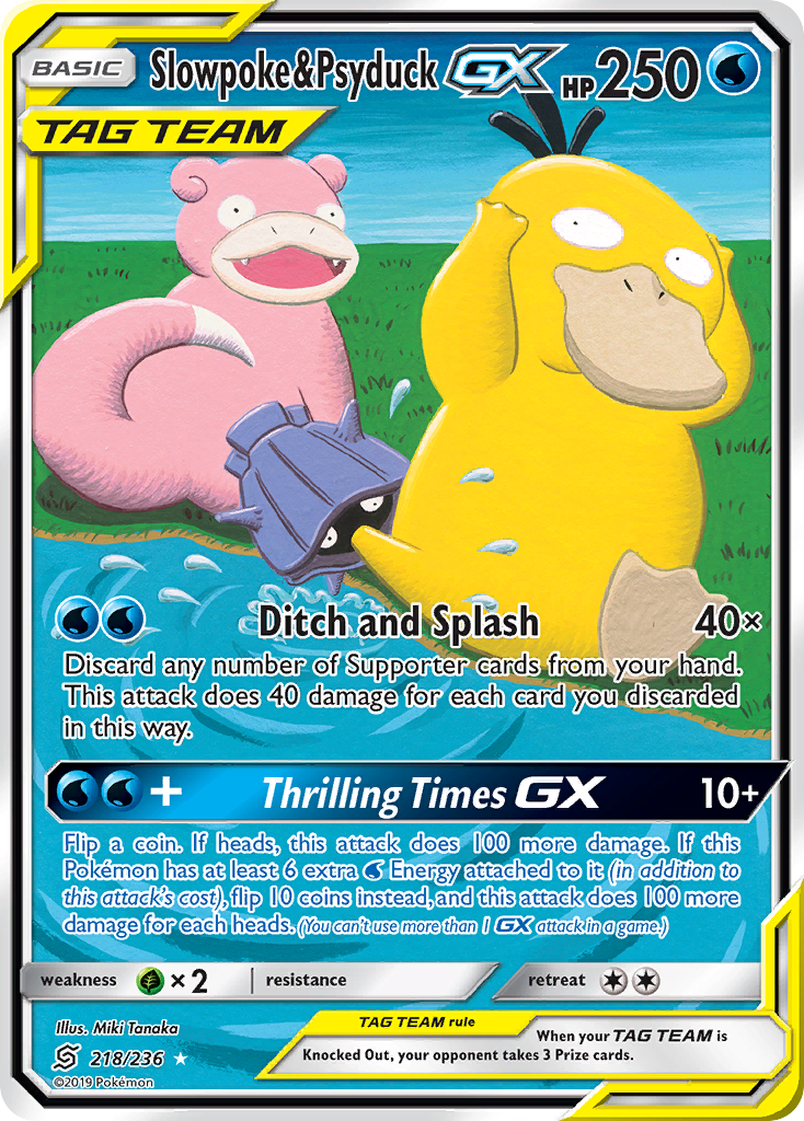 Slowpoke & Psyduck GX (218/236) [Sun & Moon: Unified Minds] | Gam3 Escape