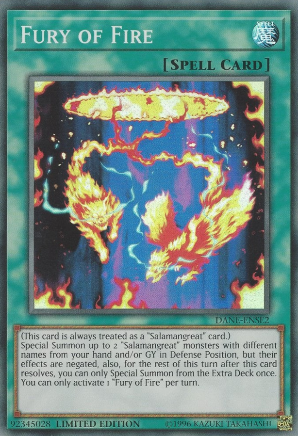 Fury of Fire [DANE-ENSE2] Super Rare | Gam3 Escape