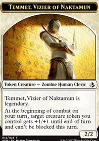 Temmet, Vizier of Naktamun // Zombie Token [Amonkhet Tokens] | Gam3 Escape