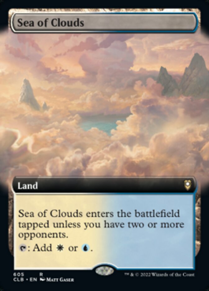 Sea of Clouds (Extended Art) [Commander Legends: Battle for Baldur's Gate] | Gam3 Escape