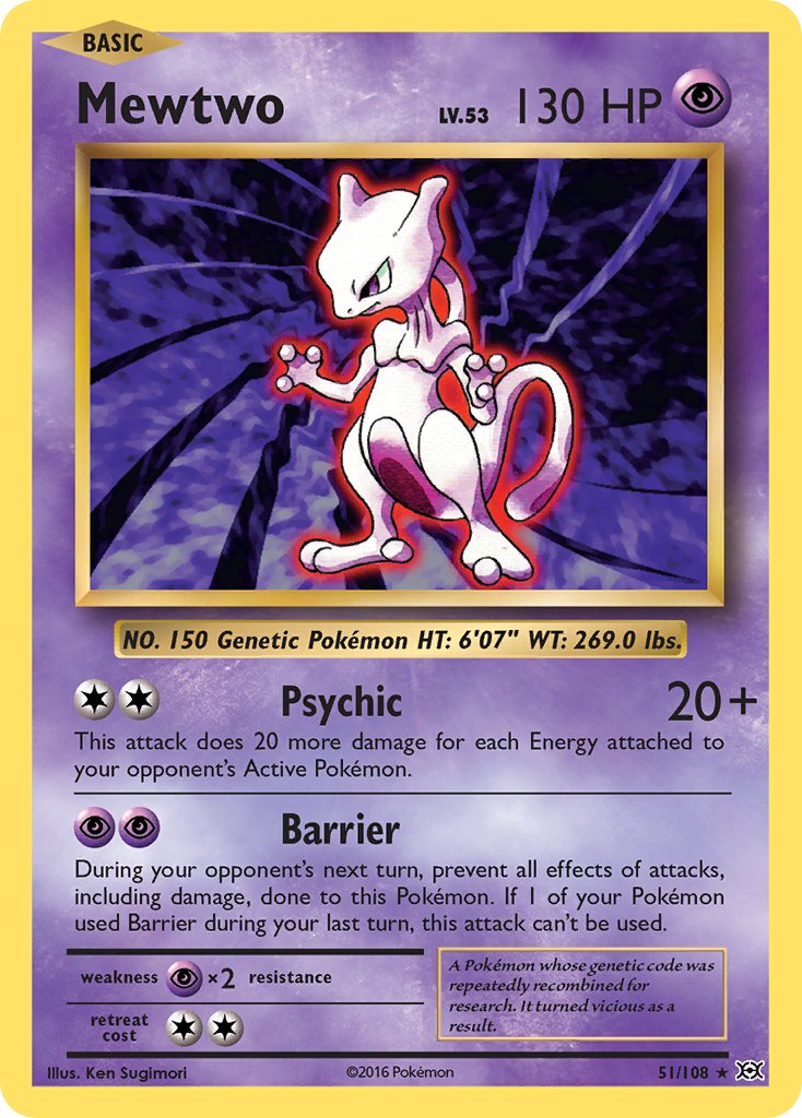 Mewtwo (51/108) (Theme Deck Exclusive) [XY: Evolutions] | Gam3 Escape