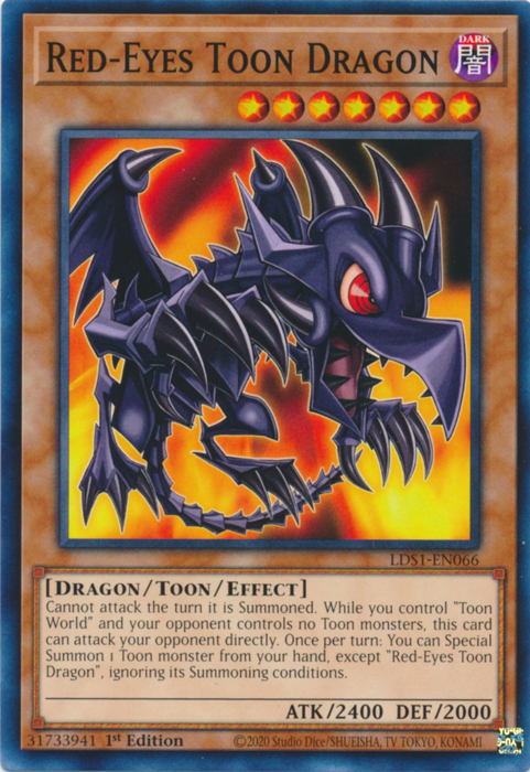Red-Eyes Toon Dragon [LDS1-EN066] Common | Gam3 Escape