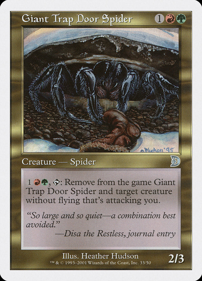 Giant Trap Door Spider [Deckmasters] | Gam3 Escape