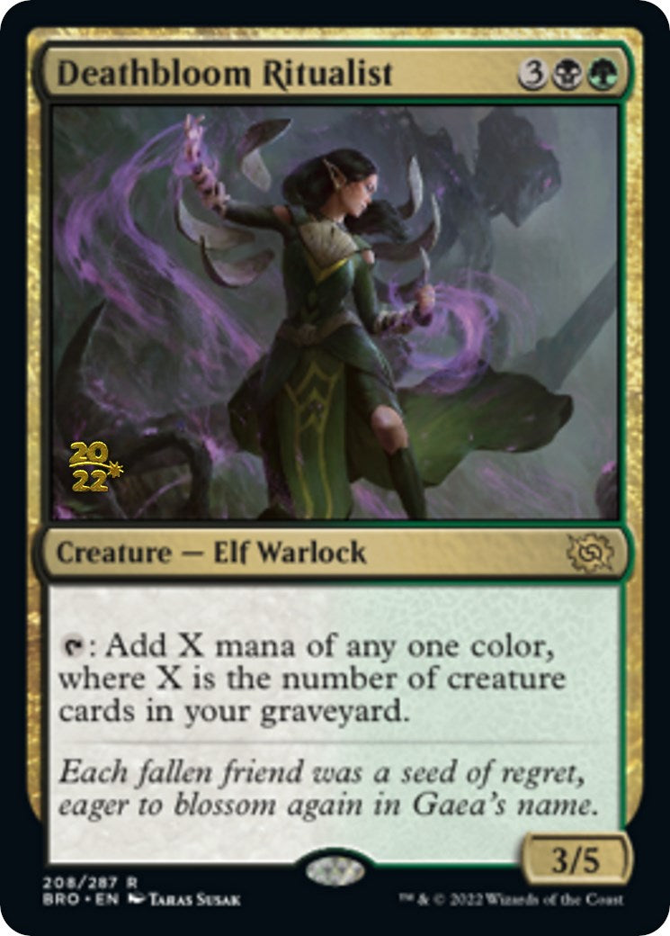 Deathbloom Ritualist [The Brothers' War: Prerelease Promos] | Gam3 Escape