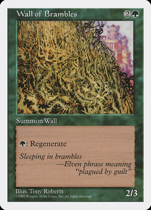 Wall of Brambles [Fifth Edition] | Gam3 Escape