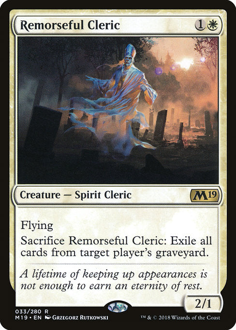 Remorseful Cleric [Core Set 2019] | Gam3 Escape