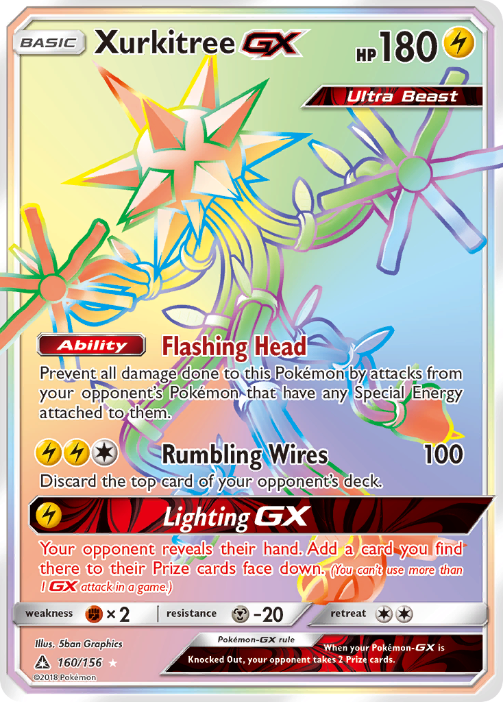 Xurkitree GX (160/156) [Sun & Moon: Ultra Prism] | Gam3 Escape