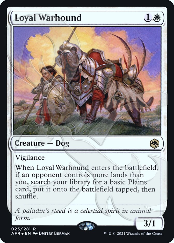 Loyal Warhound (Ampersand Promo) [Dungeons & Dragons: Adventures in the Forgotten Realms Promos] | Gam3 Escape