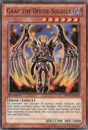 Gaap the Divine Soldier [BP01-EN150] Starfoil Rare | Gam3 Escape