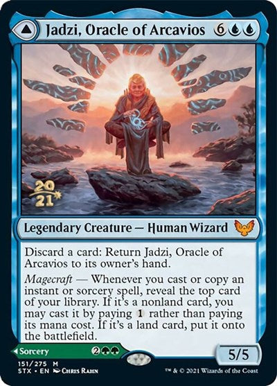 Jadzi, Oracle of Arcavios // Journey to the Oracle [Strixhaven: School of Mages Prerelease Promos] | Gam3 Escape