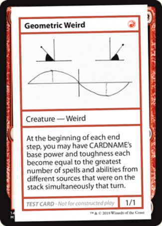 Geometric Weird (2021 Edition) [Mystery Booster Playtest Cards] | Gam3 Escape