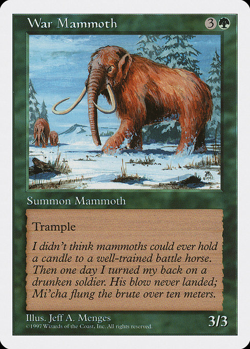 War Mammoth [Fifth Edition] | Gam3 Escape