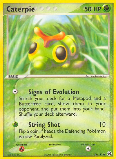 Caterpie (56/112) [EX: FireRed & LeafGreen] | Gam3 Escape