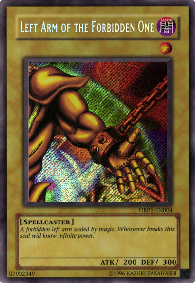 Left Arm of the Forbidden One [UBP1-EN004] Secret Rare | Gam3 Escape