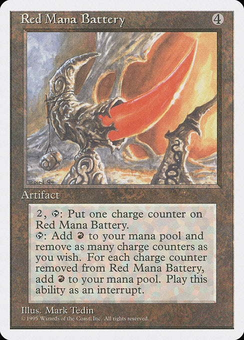 Red Mana Battery [Fourth Edition] | Gam3 Escape