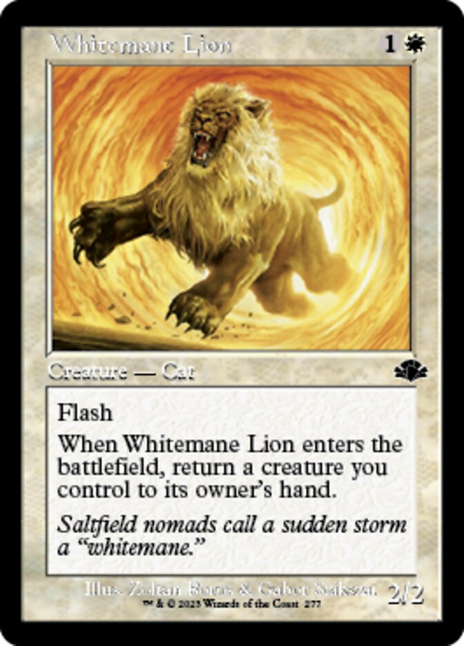Whitemane Lion (Retro) [Dominaria Remastered] | Gam3 Escape