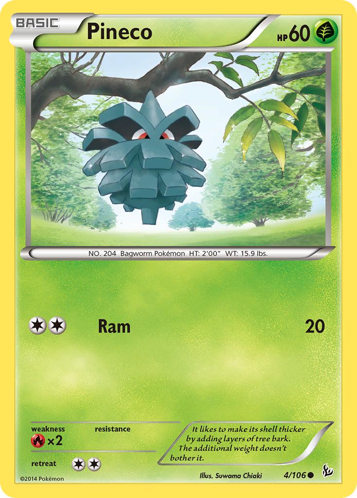 Pineco (4/106) [XY: Flashfire] | Gam3 Escape