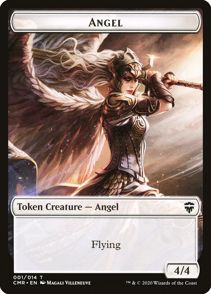 Angel // Spirit Token [Commander Legends Tokens] | Gam3 Escape