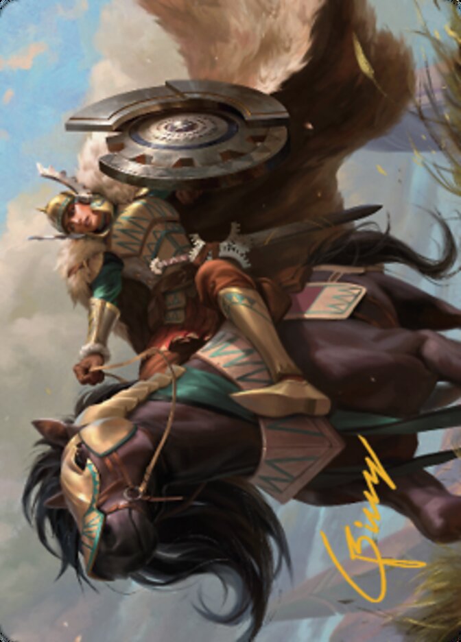 Knight of Dawn's Light Art Card (Gold-Stamped Signature) [Dominaria United Art Series] | Gam3 Escape