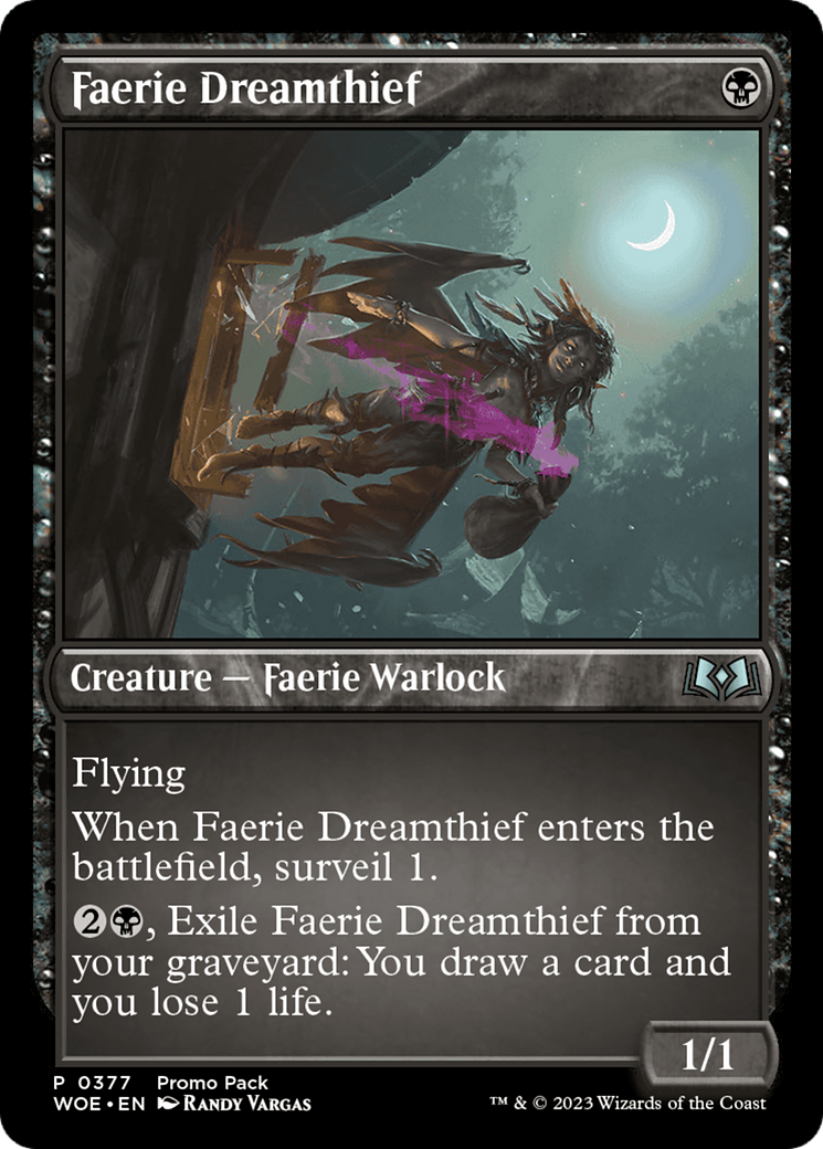 Faerie Dreamthief (Promo Pack) [Wilds of Eldraine Promos] | Gam3 Escape