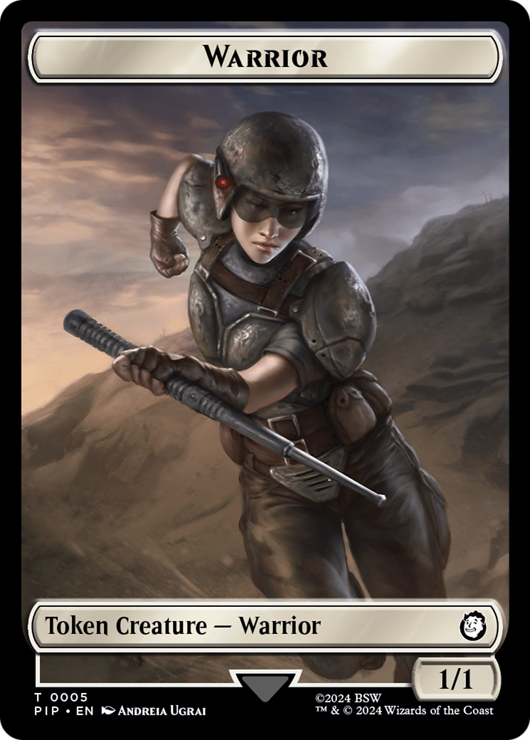 Warrior // Food (0012) Double-Sided Token [Fallout Tokens] | Gam3 Escape