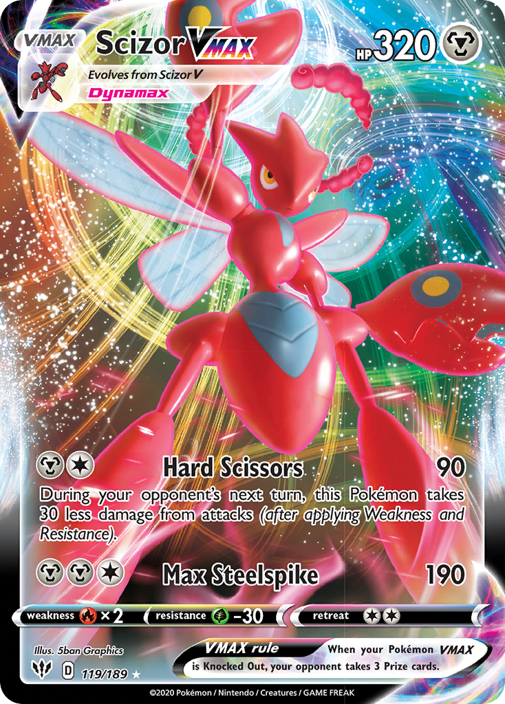 Scizor VMAX (119/189) [Sword & Shield: Darkness Ablaze] | Gam3 Escape