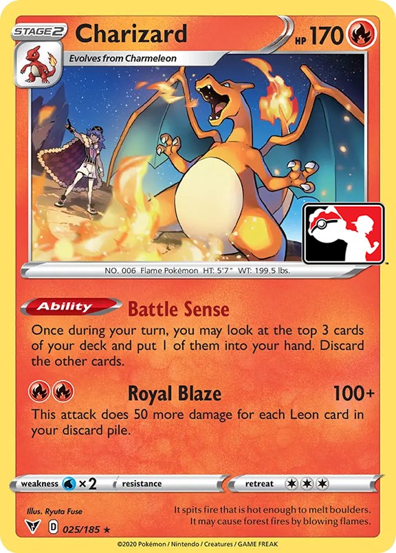 Charizard (025/185) [Prize Pack Series One] | Gam3 Escape