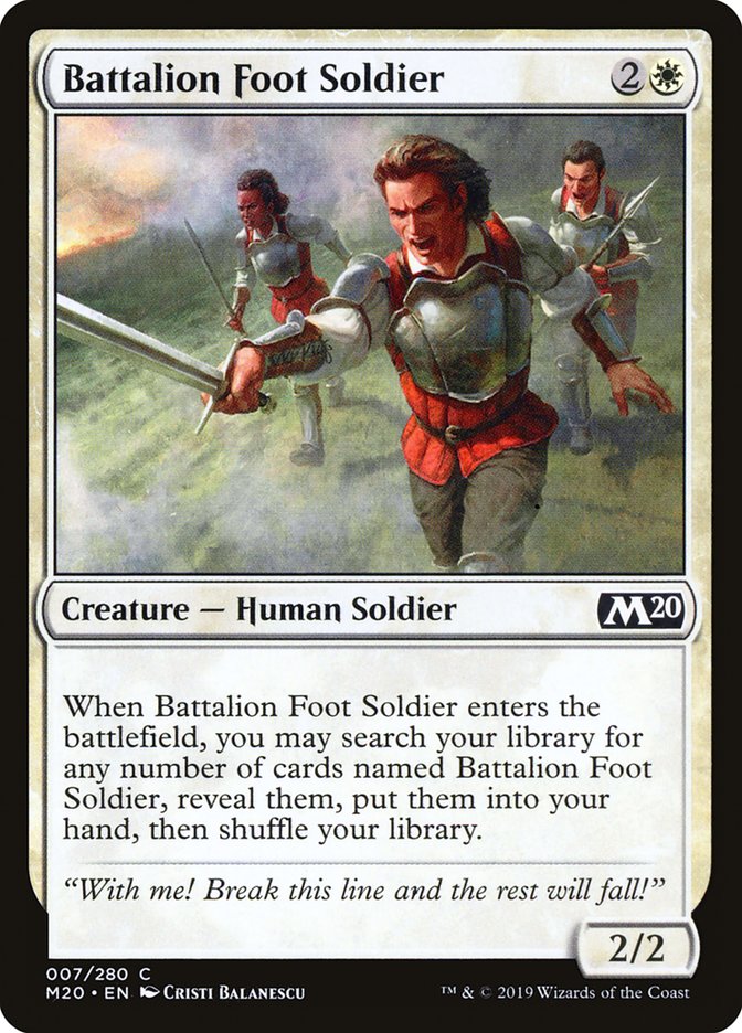 Battalion Foot Soldier [Core Set 2020] | Gam3 Escape