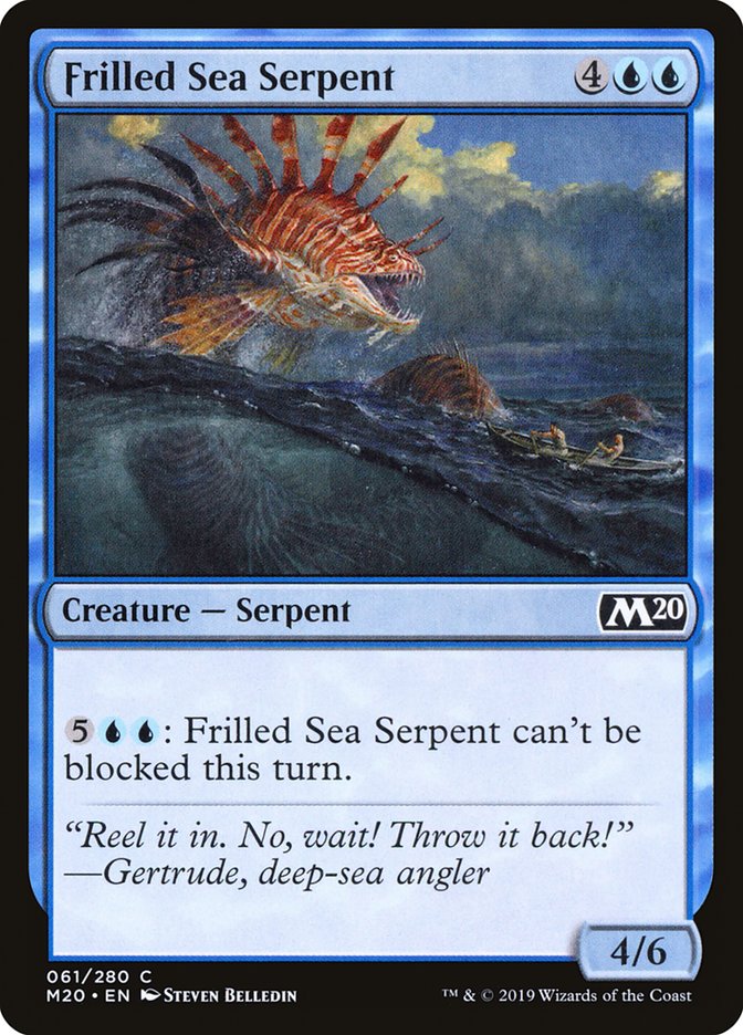 Frilled Sea Serpent [Core Set 2020] | Gam3 Escape