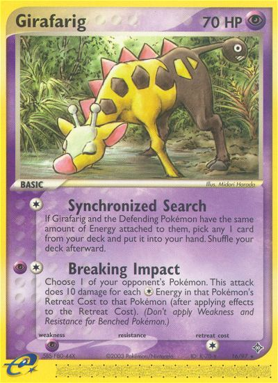 Girafarig (16/97) [EX: Dragon] | Gam3 Escape