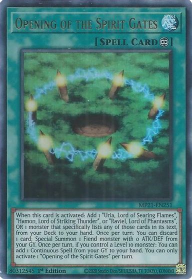 Opening of the Spirit Gates [MP21-EN251] Ultra Rare | Gam3 Escape