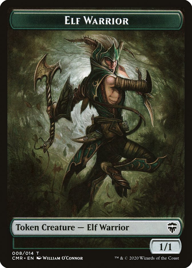 Copy (013) // Elf Warrior Token [Commander Legends Tokens] | Gam3 Escape