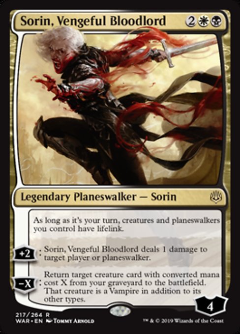 Sorin, Vengeful Bloodlord [War of the Spark] | Gam3 Escape