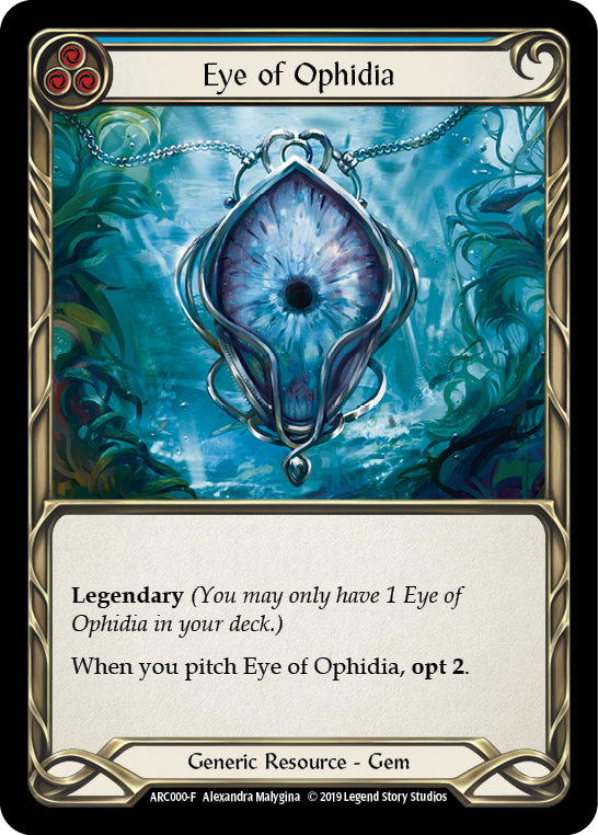 Eye of Ophidia [ARC000-F] 1st Edition Cold Foil | Gam3 Escape