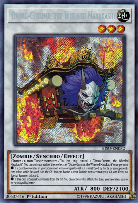 Oboro-Guruma, the Wheeled Mayakashi [HISU-EN032] Secret Rare | Gam3 Escape