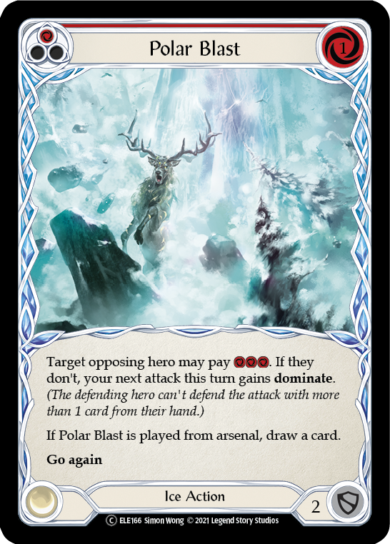 Polar Blast (Red) [U-ELE166] Unlimited Rainbow Foil | Gam3 Escape