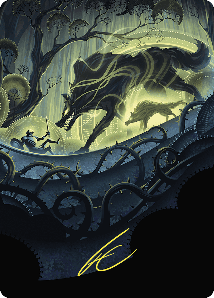 Unnatural Growth Art Card (Gold-Stamped Signature) [Wilds of Eldraine Art Series] | Gam3 Escape