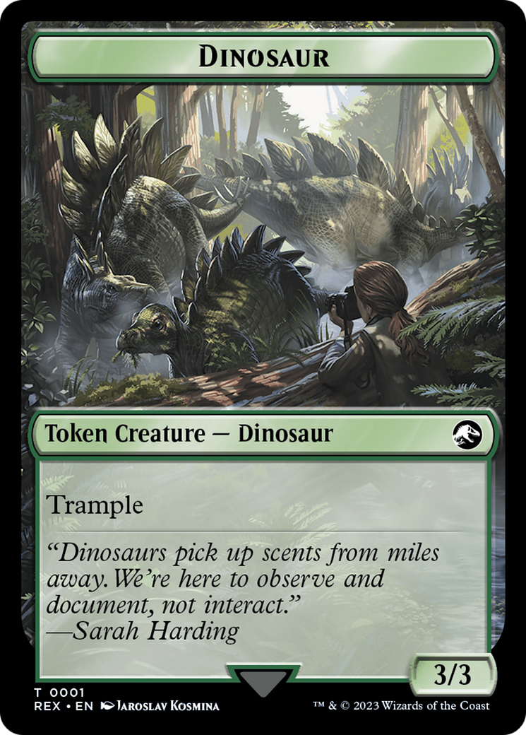 Gnome // Dinosaur (0001) Double-Sided Token [The Lost Caverns of Ixalan Tokens] | Gam3 Escape