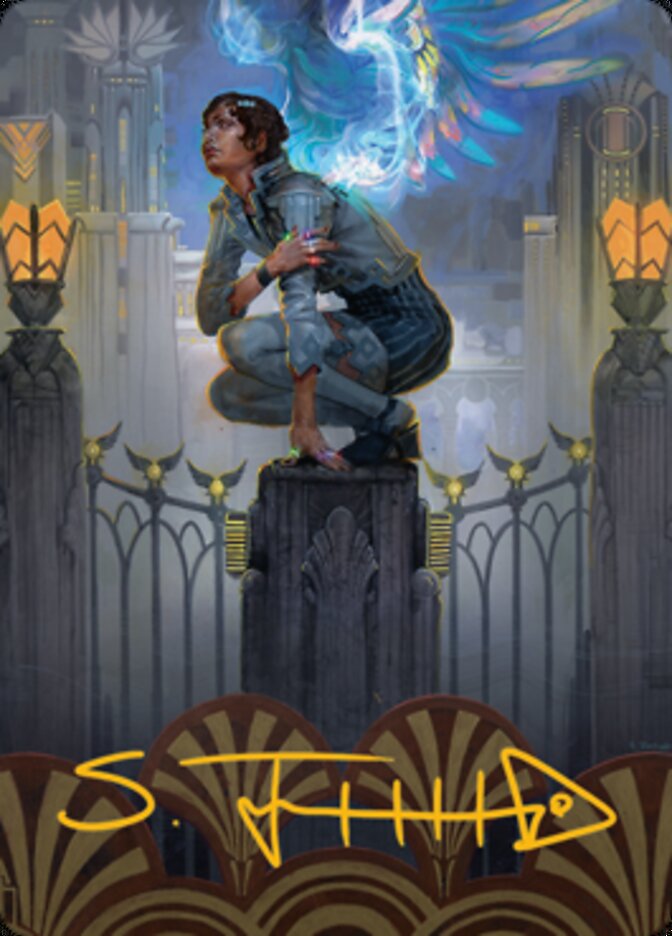 Giada, Font of Hope 2 Art Card (Gold-Stamped Signature) [Streets of New Capenna Art Series] | Gam3 Escape