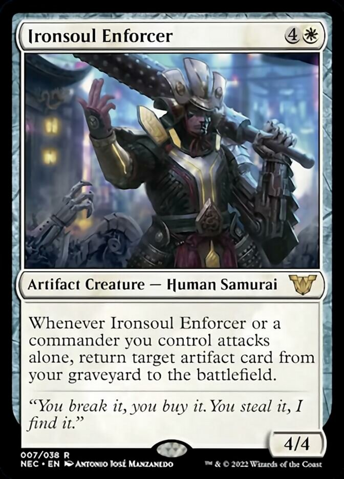 Ironsoul Enforcer [Kamigawa: Neon Dynasty Commander] | Gam3 Escape