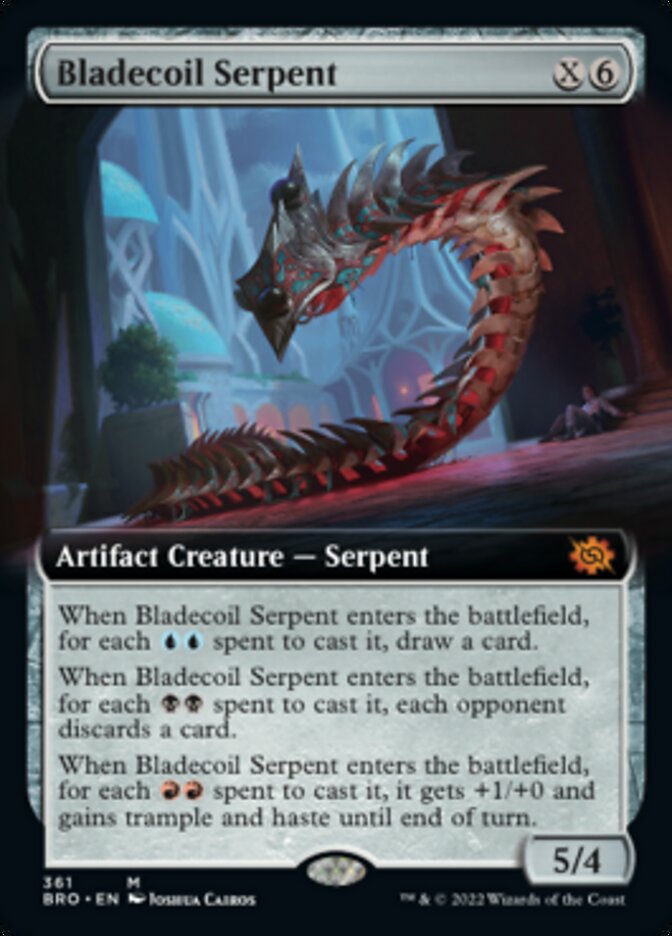 Bladecoil Serpent (Extended Art) [The Brothers' War] | Gam3 Escape