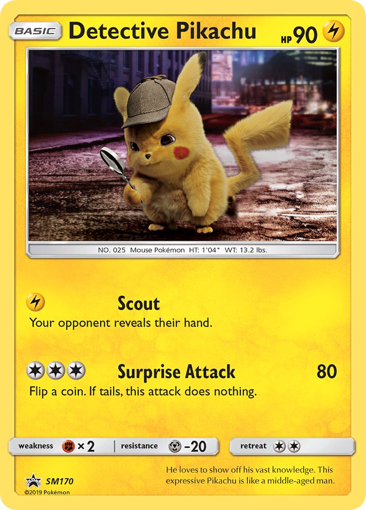 Detective Pikachu (SM170) [Sun & Moon: Black Star Promos] | Gam3 Escape