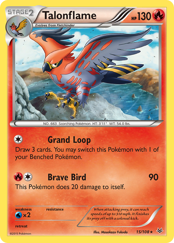 Talonflame (15/108) [XY: Roaring Skies] | Gam3 Escape