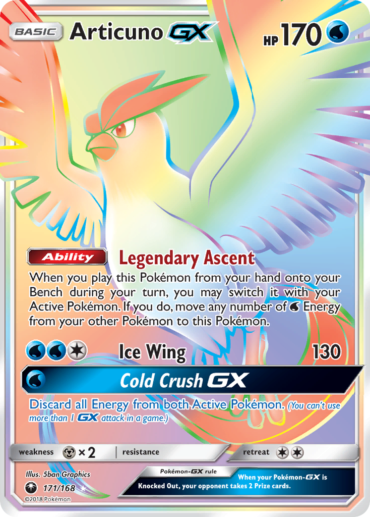 Articuno GX (171/168) [Sun & Moon: Celestial Storm] | Gam3 Escape