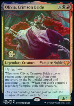 Olivia, Crimson Bride [Innistrad: Crimson Vow Prerelease Promos] | Gam3 Escape