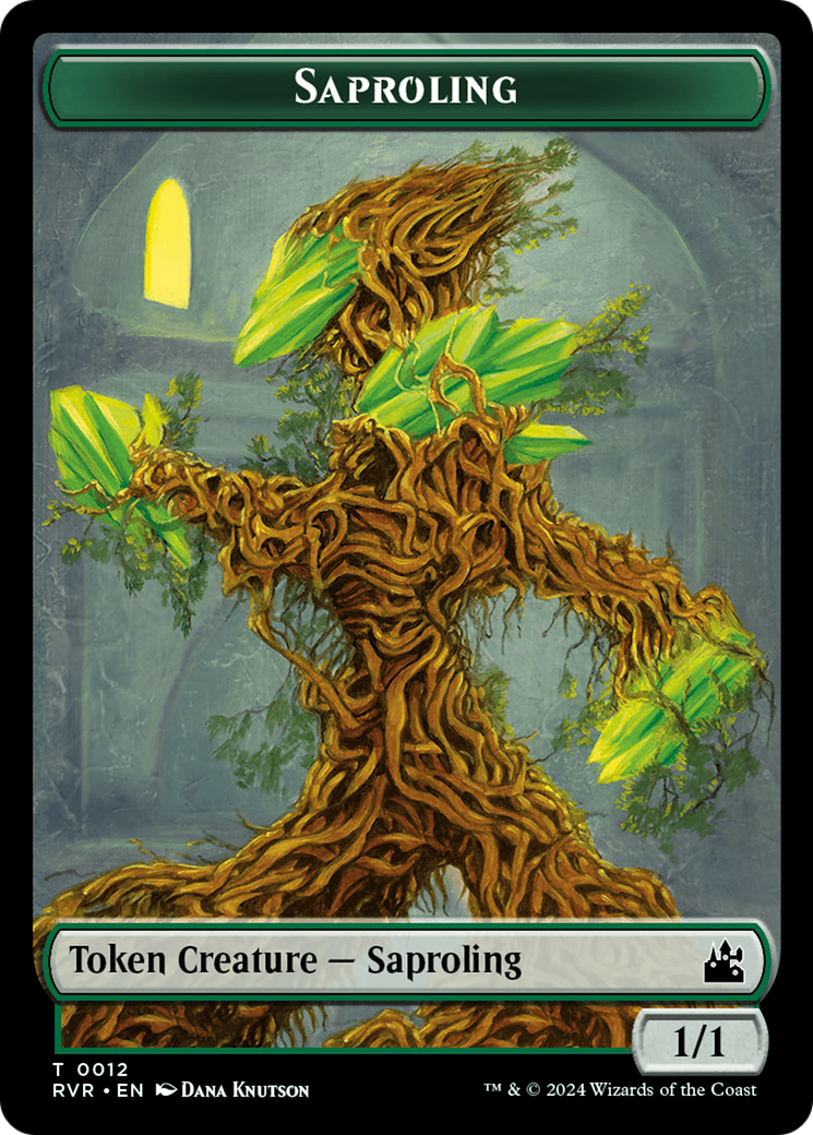 Saproling // Bird Illusion Double-Sided Token [Ravnica Remastered Tokens] | Gam3 Escape