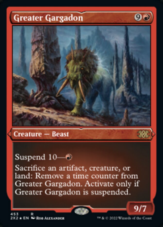 Greater Gargadon (Foil Etched) [Double Masters 2022] | Gam3 Escape