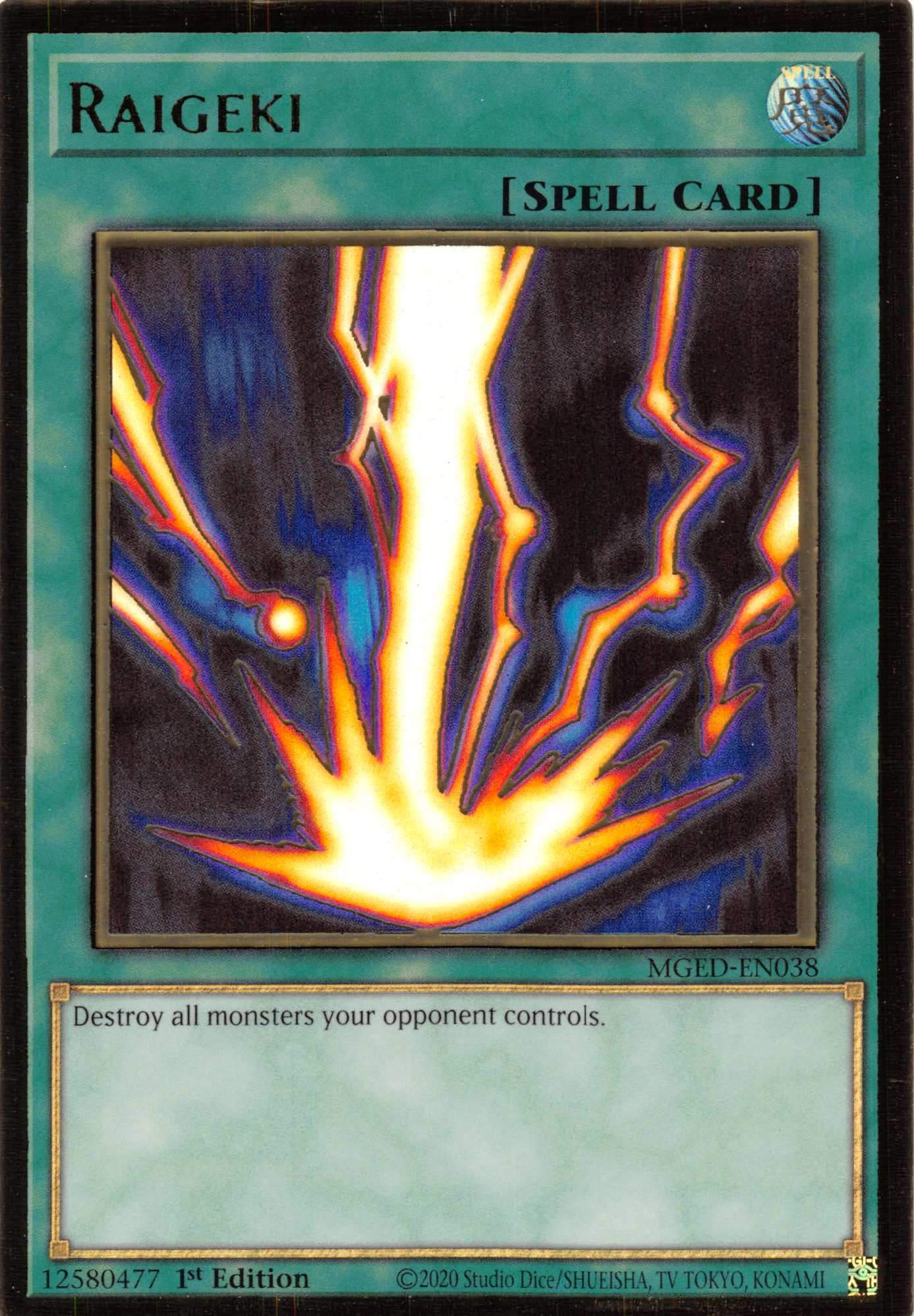 Raigeki [MGED-EN038] Gold Rare | Gam3 Escape