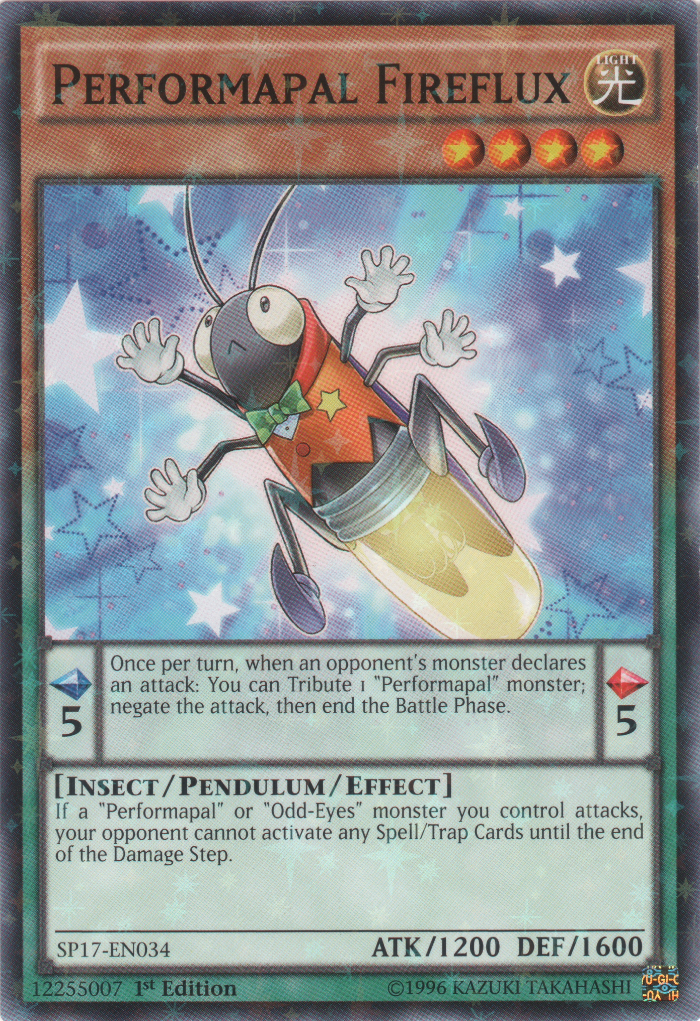 Performapal Fireflux (Starfoil) [SP17-EN034] Starfoil Rare | Gam3 Escape