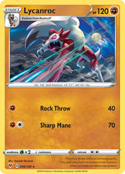 Lycanroc (095/185) [Sword & Shield: Vivid Voltage] | Gam3 Escape